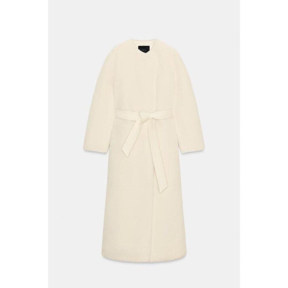 ZARA FAUX FUR COAT ZW COLLECTION LIMITED EDITION